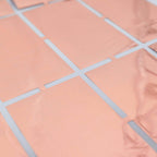 Shiny Rose Gold Metallic Foil Rectangle Curtain Party Backdrop Door Window Curtain - 3ftx6.5ft - Bell Racket Store