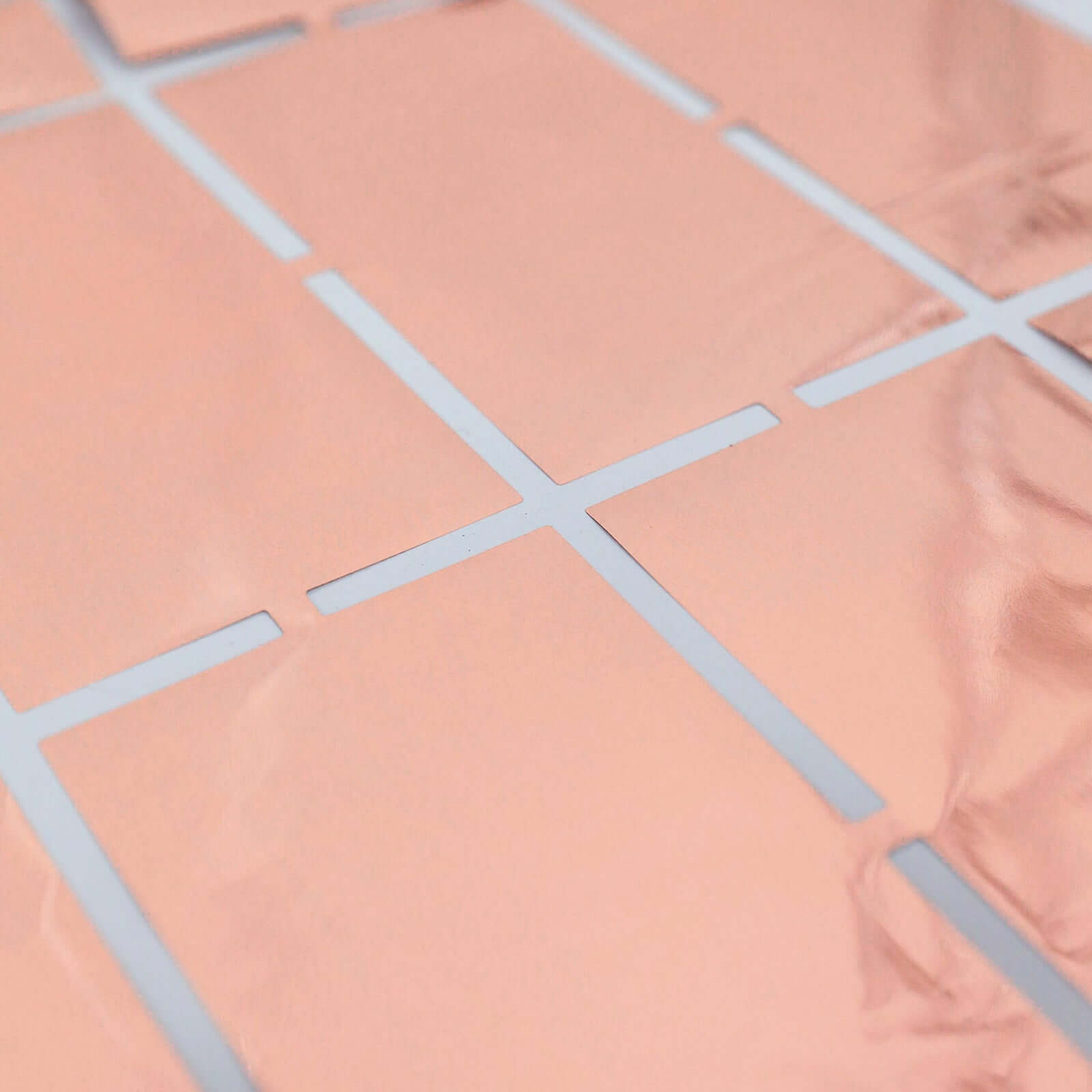 Shiny Rose Gold Metallic Foil Rectangle Curtain Party Backdrop Door Window Curtain - 3ftx6.5ft - Bell Racket Store