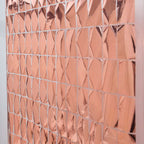 Shiny Rose Gold Metallic Foil Rectangle Curtain Party Backdrop Door Window Curtain - 3ftx6.5ft - Bell Racket Store