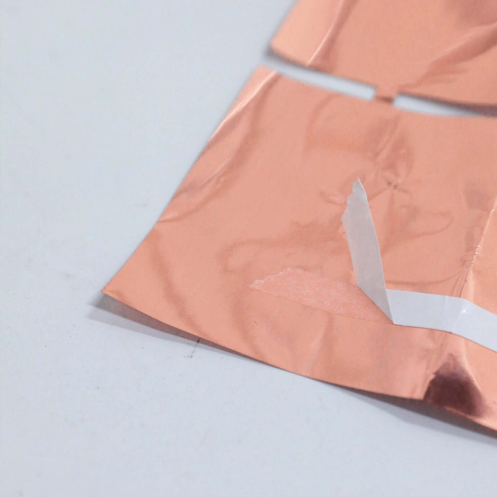 Shiny Rose Gold Metallic Foil Rectangle Curtain Party Backdrop Door Window Curtain - 3ftx6.5ft - Bell Racket Store