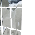 Shiny Silver Metallic Foil Rectangle Curtain Party Backdrop Door Window Curtain - 3ftx6.5ft - Bell Racket Store