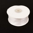25 Yards 1.5" White Organza Ribbon With Satin Edges