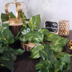 8ft Green UV Protected Artificial Silk Ivy Leaf Garland Vine, Outdoor Indoor