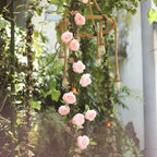 6ft Blush Artificial Silk Peony Hanging Flower Garland, Faux Vine