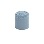 2 Pack 6yd Dusty Blue Silk-Like Chiffon Linen Ribbon Roll For Bouquets, Wedding Invitations Gift Wrapping