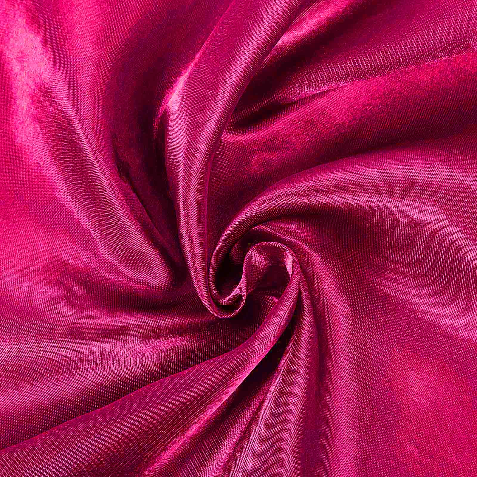 Satin Rectangular 60"x102" Tablecloth Fuchsia - Smooth and Lustrous Table Cover