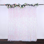 8ftx8ft Iridescent Big Payette Sequin Event Curtain Drapes, Backdrop Event Panel