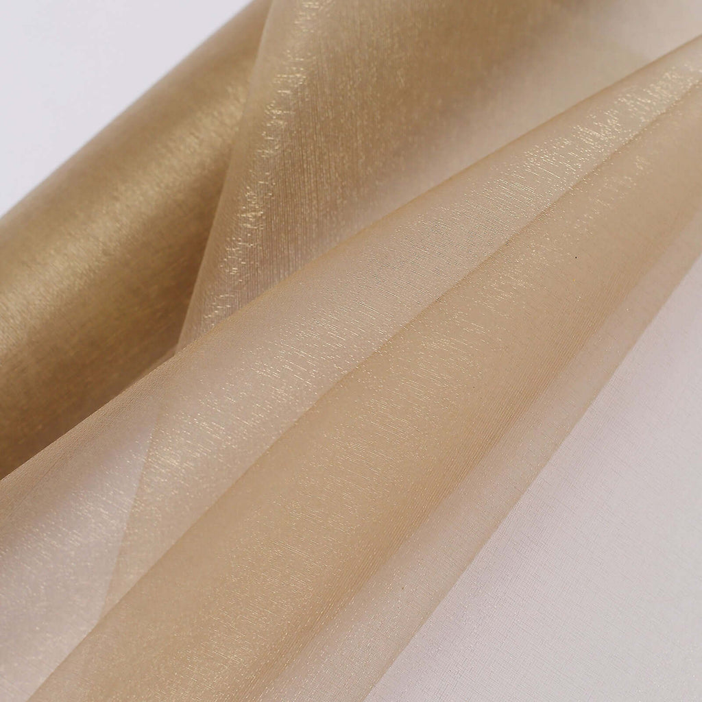 12"x10yd Natural Sheer Chiffon Fabric Bolt, DIY Voile Drapery Roll