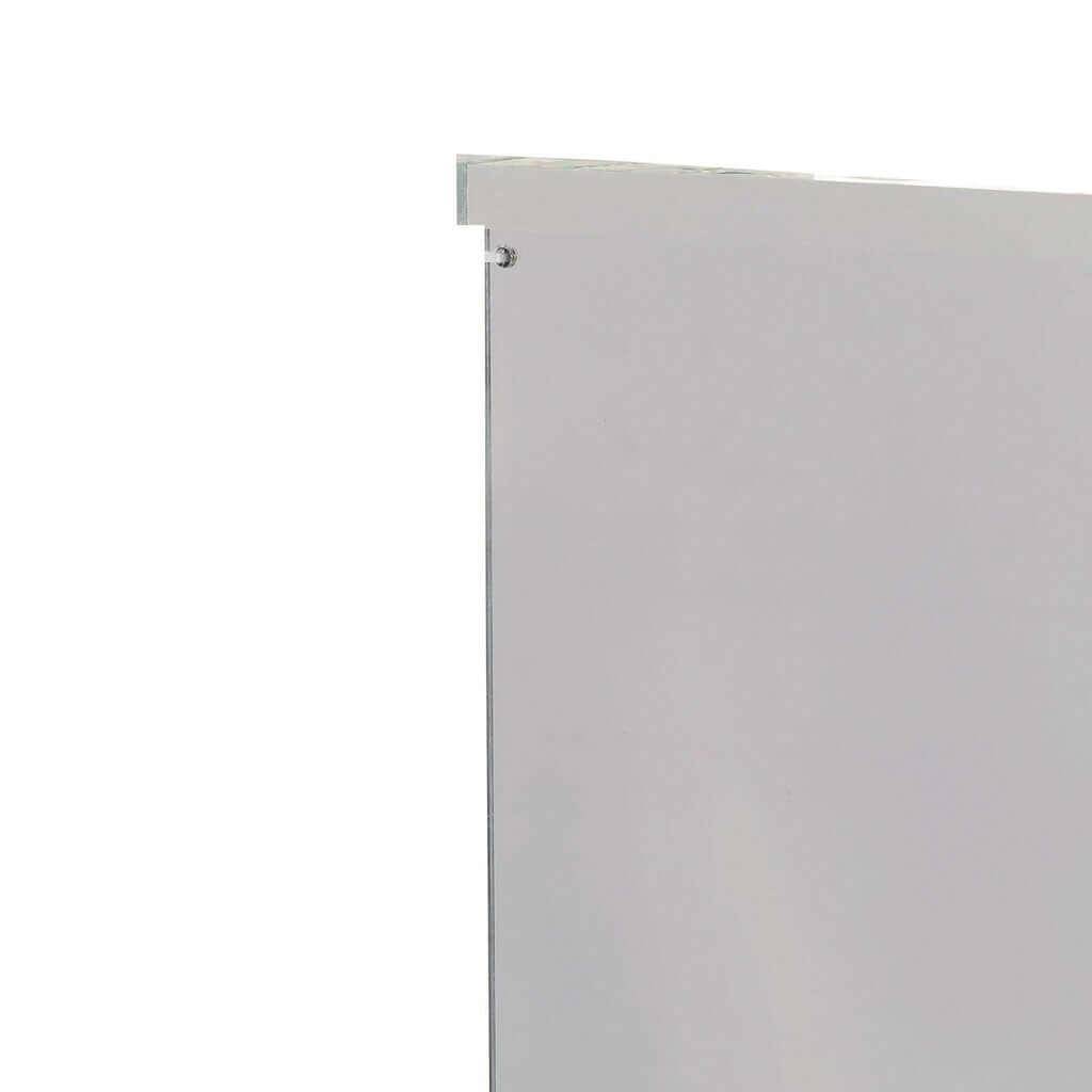 24" Silver Mirror Finish Acrylic Display Box, Pedestal Riser with Interchangeable Lid and Base