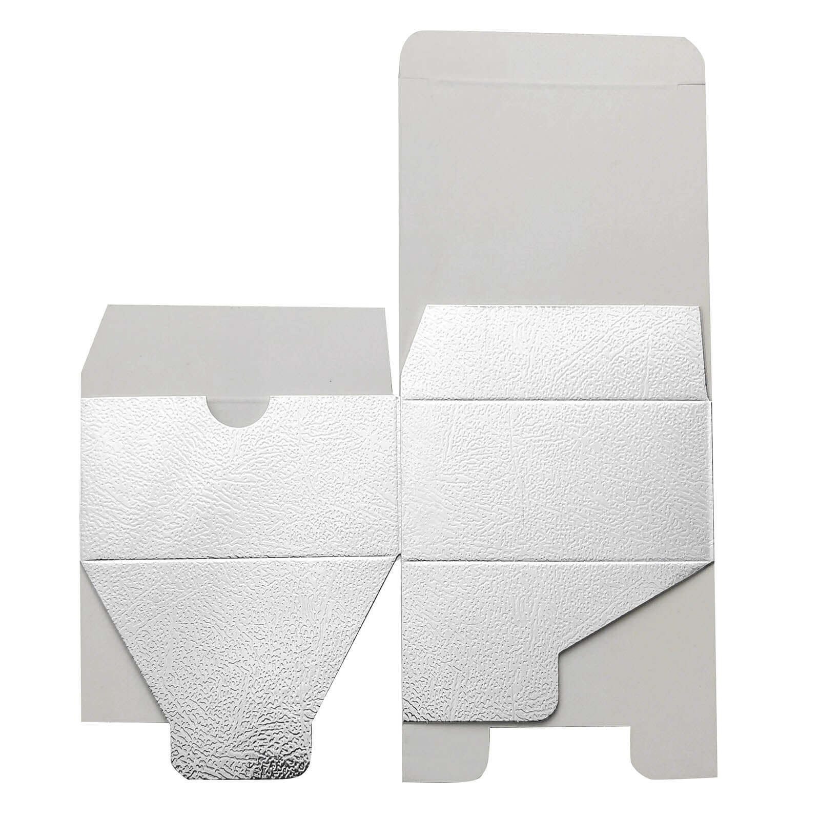 100 Pack 4"x4"x2" Silver Cake Cupcake Party Favor Gift Boxes, DIY