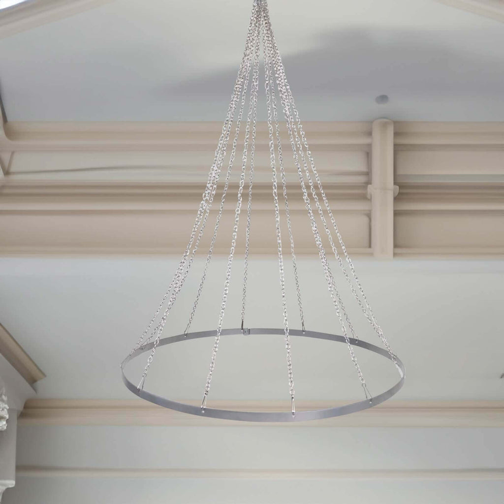 30" Hanging Hoop Ring Hardware For 12-Panel Ceiling Drapes and FREE Tool Kit