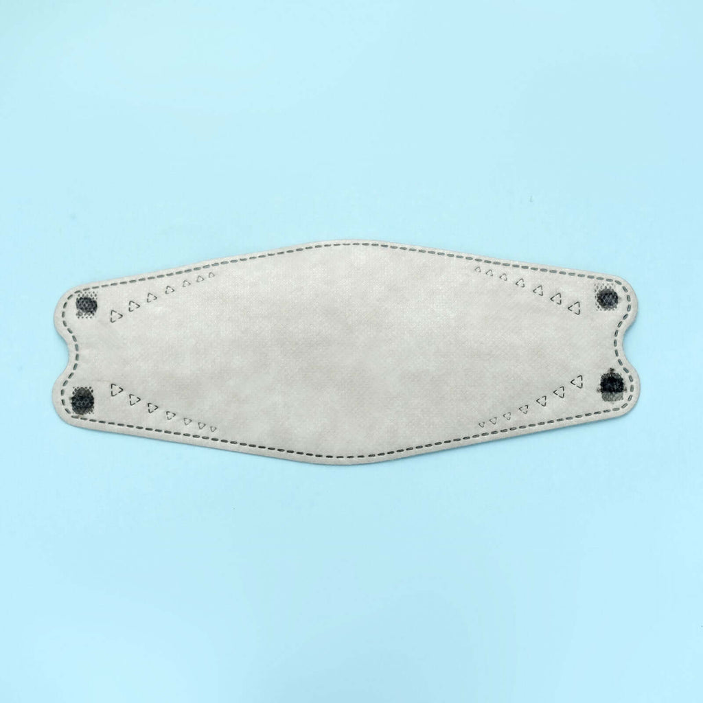 10 Pack Silver Breathable KF94 Face Mask, 3D Fish-Design Mouth Shields for Adult, 4-Layer Protective Face Masks with Adjustable Nose Clip