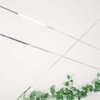 100 Yds 3/8" Silver Metallic Film Tape Adhesive, DIY Floral Wrap Craft Decor Tape - Polyester with Acrylic