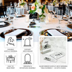 Silver Mirror Arch Acrylic Table Numbers (11 - 20) - 6"x7" Wedding Reception Signs with Black Print & Stands - Bell Racket Store