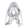 35inch Metallic Silver Mylar Foil Helium/Air Number and Letter Balloons#whtbkgd