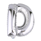 35inch Metallic Silver Mylar Foil Helium/Air Number and Letter Balloons