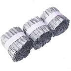 3 Rolls 28ft Silver Ruffled Tissue Paper Party Streamers, Crepe Paper Backdrop Decorations
