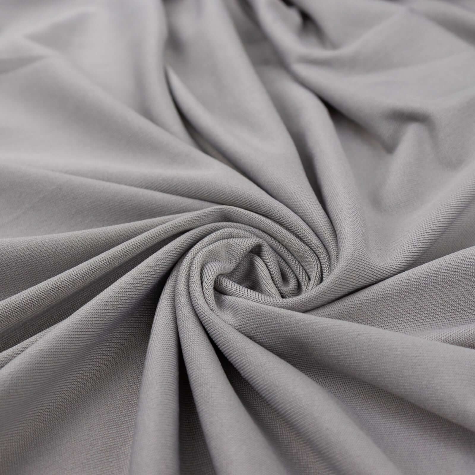 Silver Spandex 4 - Way Stretch Fabric Roll, DIY Craft Fabric Bolt - 60"x10 Yards - Bell Racket Store