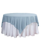 Polyester 70"x70" Table Overlay Square Tablecloth Dusty Blue - Wrinkle-Resistant & Durable Table Cover
