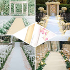 40"x100ft Ivory PVC Aisle Runner