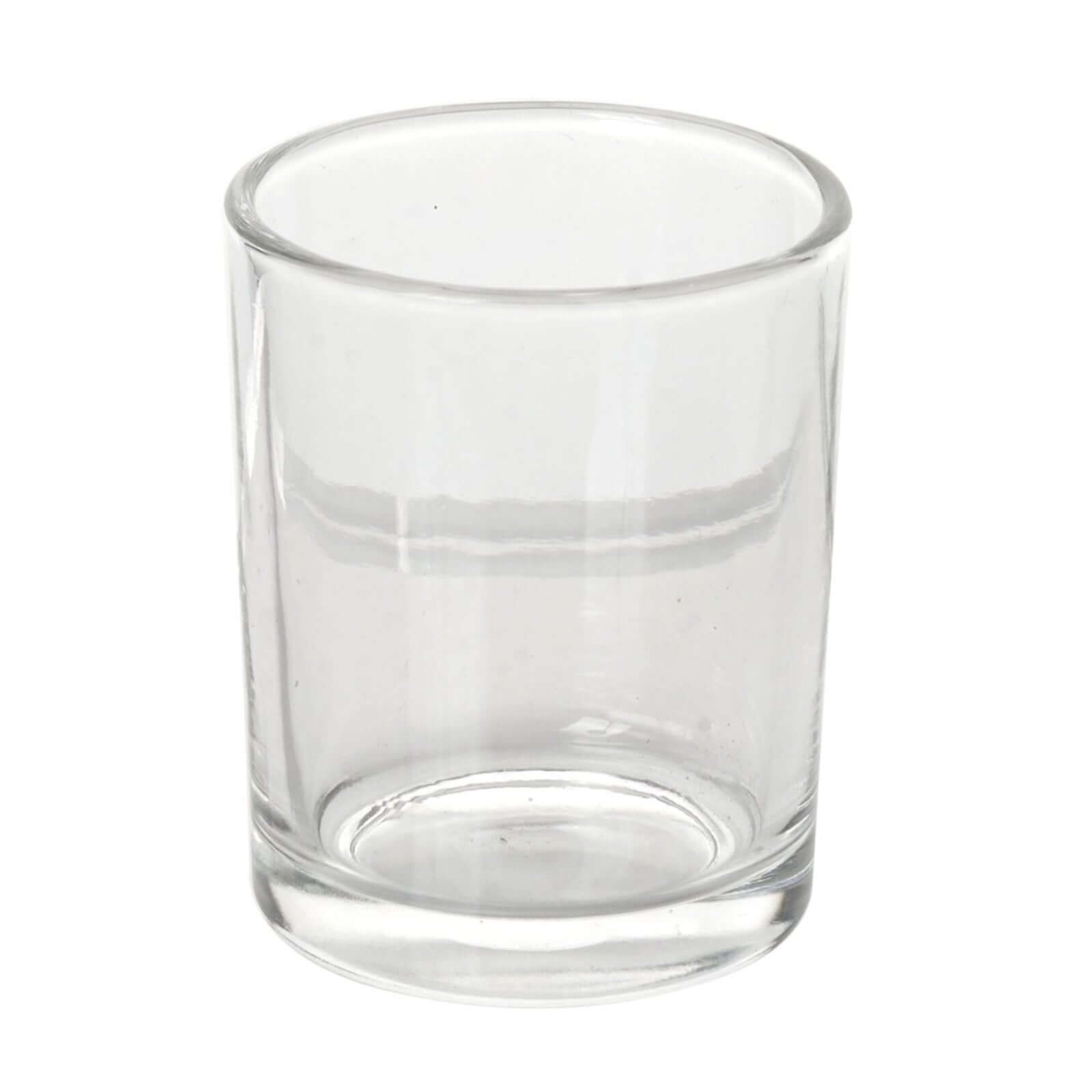 12-Pack Glass Votive Candle Holders Clear - Tealight Holder Set for Weddings and Events 2.5"