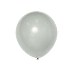 10 Pack 18" Matte Pastel Silver Helium or Air Latex Party Balloons