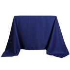 Polyester Square 90"x90" Tablecloth Navy Blue - Wrinkle-Resistant & Durable Table Cover