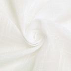 Faux Linen 60"x126" Rectangular Tablecloth White - Slubby Textured & Wrinkle Resistant for Weddings and Special Events