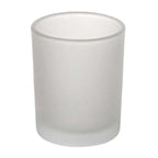 12-Pack Glass Votive Candle Holders Frosted - Tealight Holder Set for Weddings and Events 2.5"