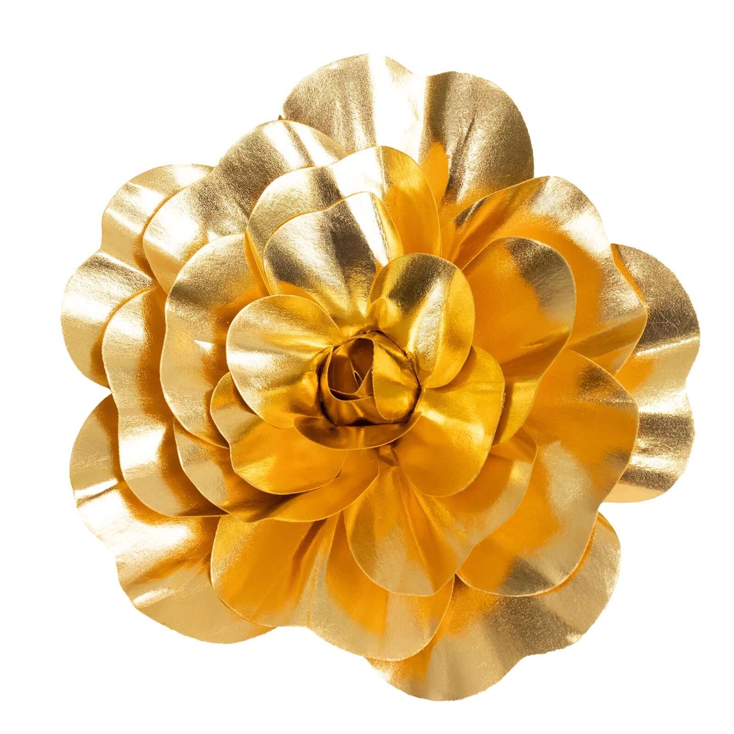 4 Pack 16" Large Metallic Gold Real Touch Artificial Foam DIY Craft Roses