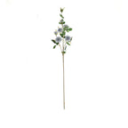 2 Stems 38" Tall Silver Artificial Silk Rose Flower Bouquet Bushes