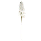 2 Stems 40" Tall White Artificial Silk Orchid Flower Bouquets