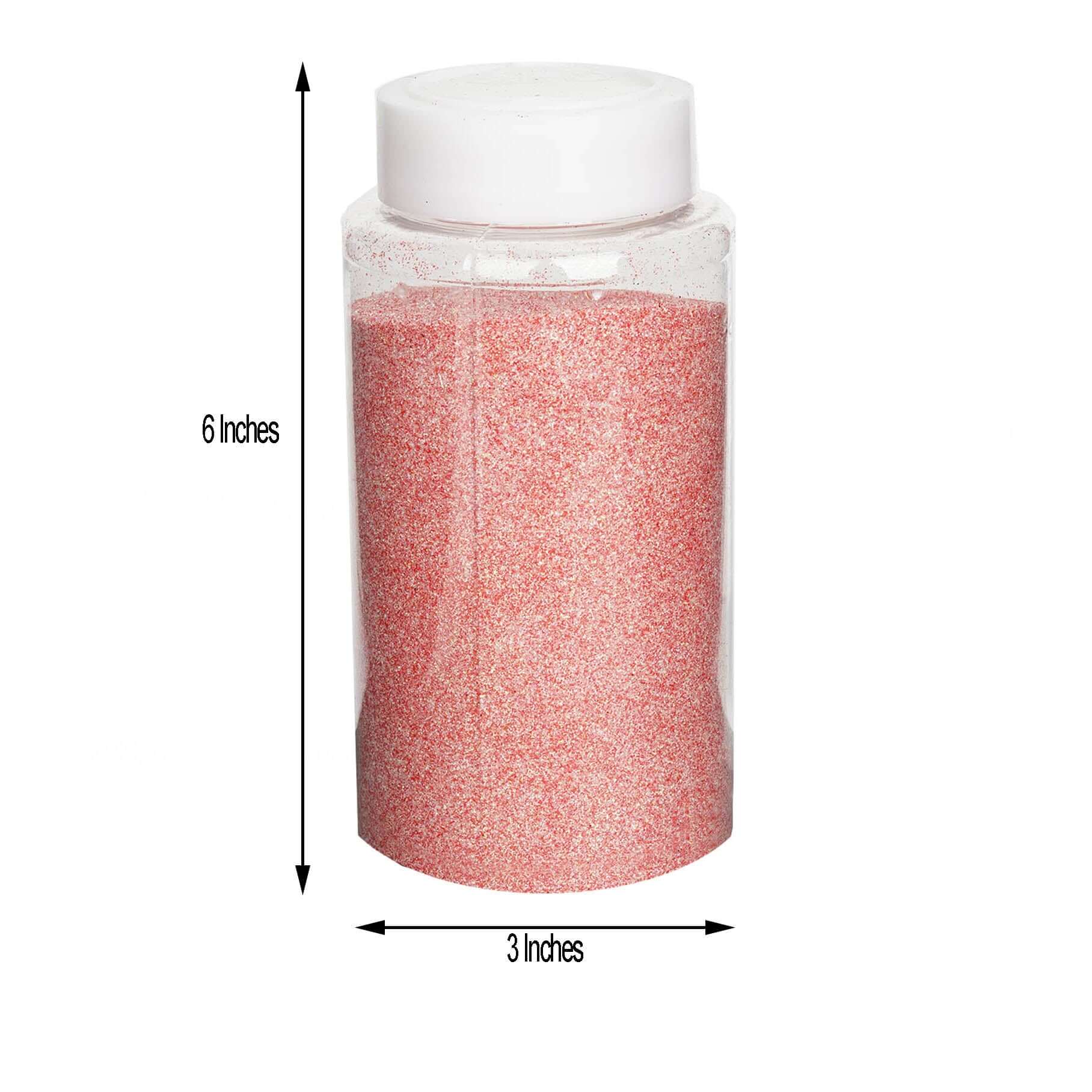 Extra Fine Glitter Bottle Coral - Nontoxic Glitter Dust Powder for Fun DIY Projects Kidsâ€™ Crafts Resin Art & Festival Decor 1 lb