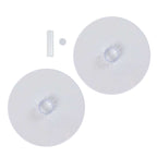 2-Tier Acrylic Round Cake Stand Set Clear - Chic Versatile Cupcake Holder Dessert Display Pedestal for Wedding Buffet & Catering Displays 18"