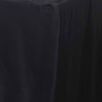 Fitted Polyester 72"x30" Rectangle Tablecloth Black - Sleek and Durable for Events