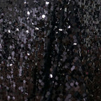 Sequin 90"x156" Rectangle Tablecloth Black - Seamless Big Payette Table Cover