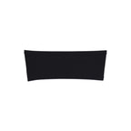 5 Pack Stretch Spandex Chair Sashes Black - Fitted Finish Two Ply Heavy Duty Chair Bands 5"x12"