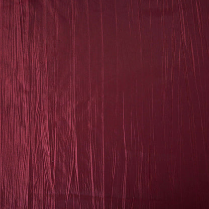 Taffeta 90"x132" Rectangle Tablecloth Burgundy - Seamless Accordion Crinkle Table Cover