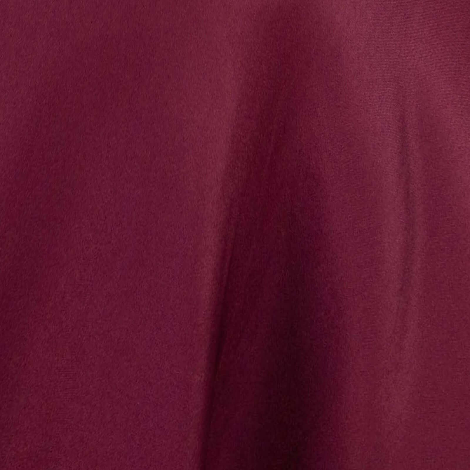 Premium Polyester 108" Round Tablecloth Burgundy - Wrinkle-Resistant 220GSM Table Cover