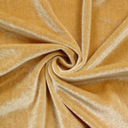 7.5ft Champagne Soft Velvet Fitted Round Event Party Backdrop Cover