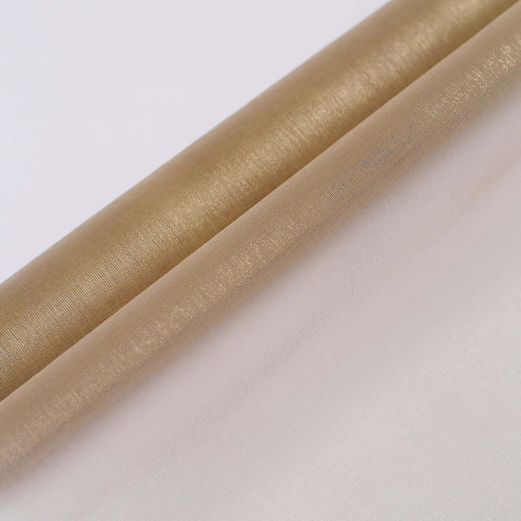 12"x10yd Natural Sheer Chiffon Fabric Bolt, DIY Voile Drapery Roll