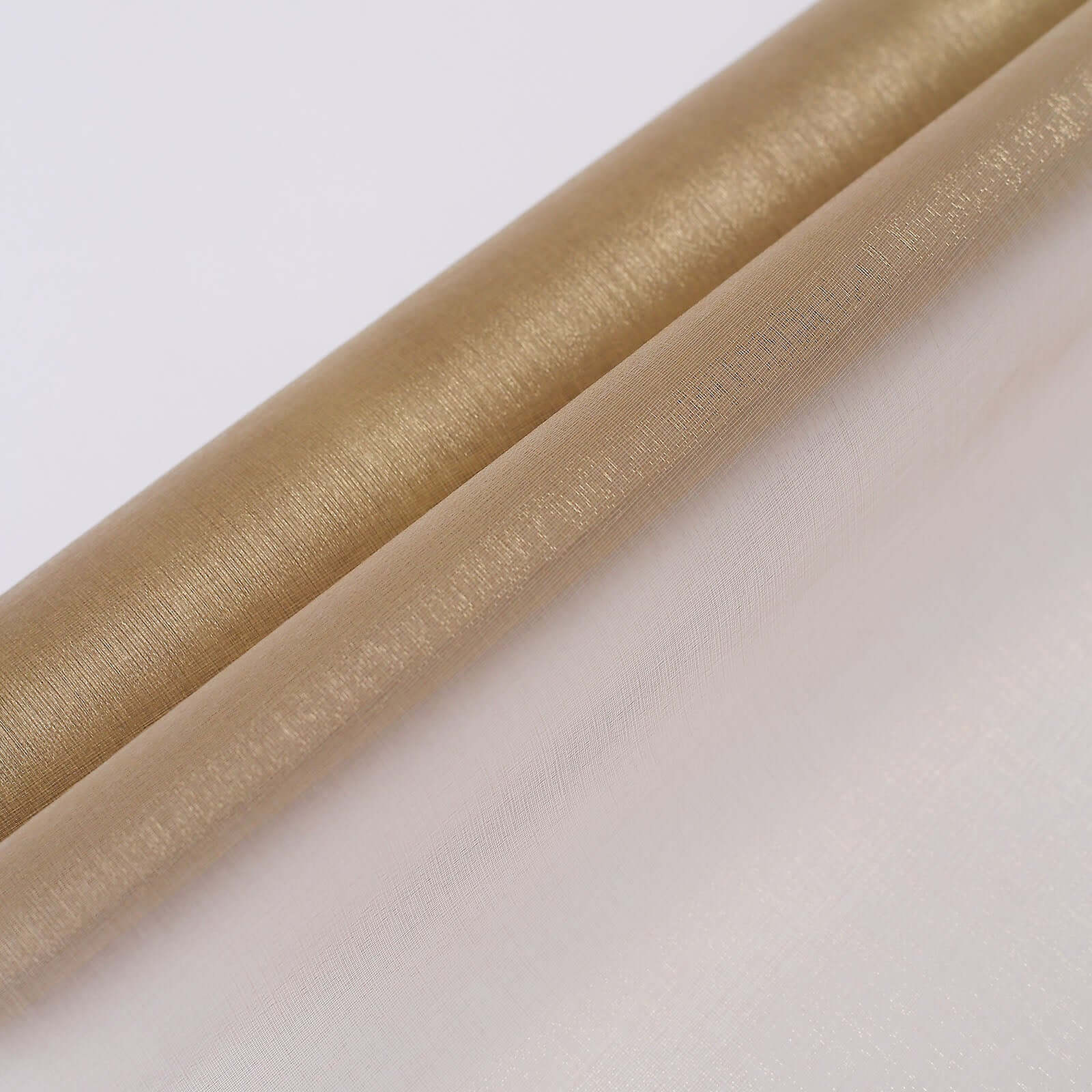 12"x10yd Natural Sheer Chiffon Fabric Bolt, DIY Voile Drapery Roll