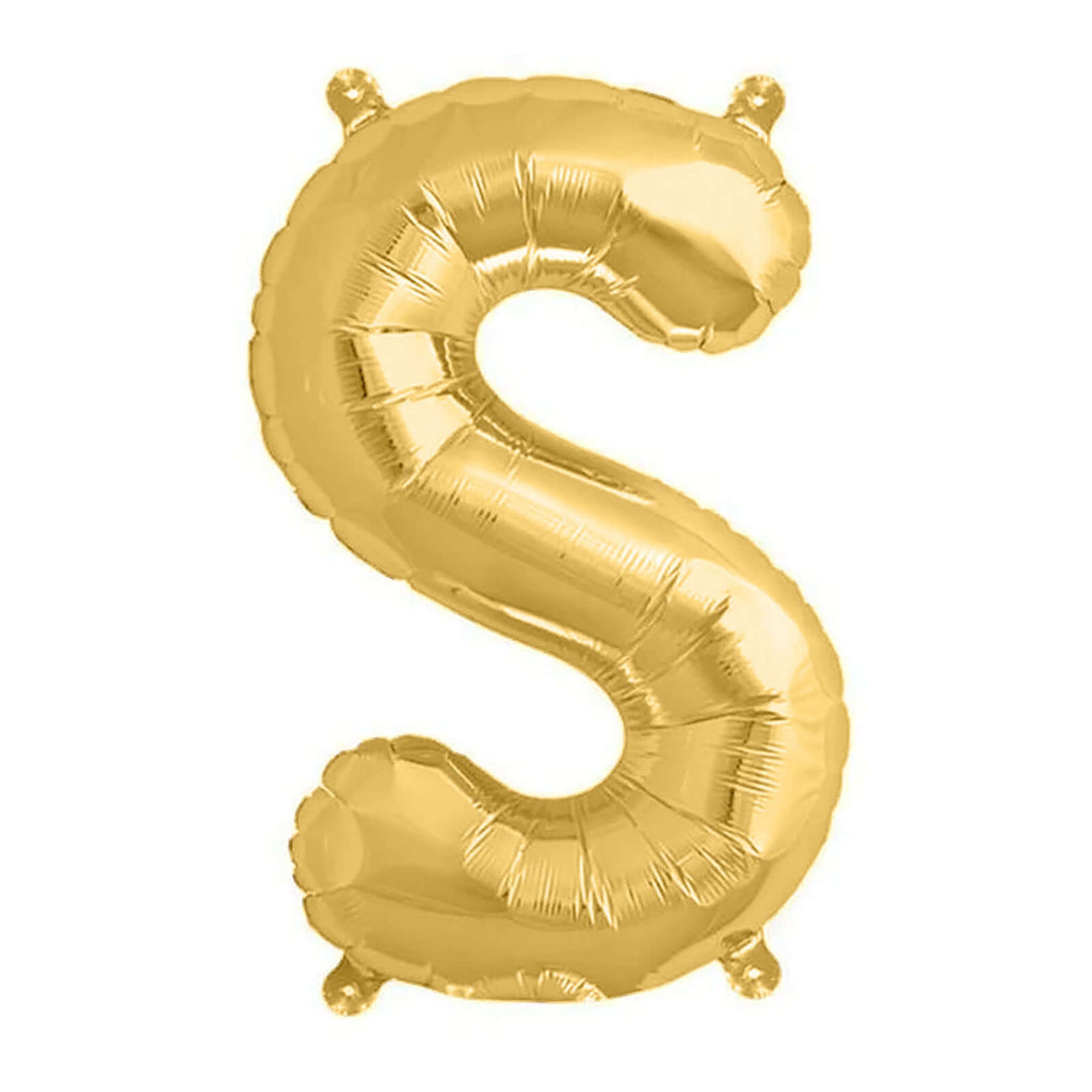 13inch Matte Gold Mylar Foil Letter  Balloons