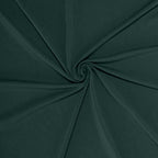 Stretch Spandex 96"x30" Rectangle Table Cover Hunter Emerald Green - Durable Form-Fitting Tablecloth