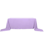 Polyester 90"x156" Rectangle Tablecloth Lavender Lilac - Seamless Wrinkle-Resistant Table Cover
