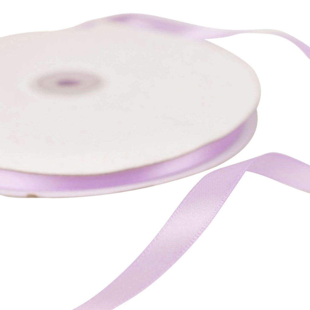 100 Yards 3/8" Lavender Lilac Single Face Decorative Satin Ribbon
