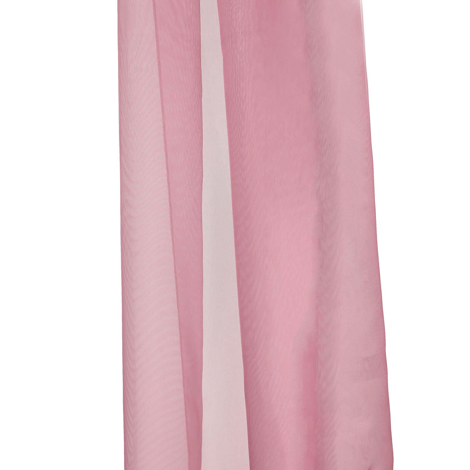 18ft Mauve Cinnamon Rose Sheer Organza Wedding Arch Drapery Fabric, Window Scarf Valance