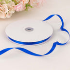 100 Yards 3/8" Royal Blue Single Face Decorative Satin Ribbon