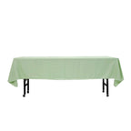 Polyester 60"x102" Rectangle Tablecloth Sage Green - Durable and Stylish Table Cover