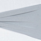 5 Pack Stretch Spandex Chair Sashes Silver - Fitted Finish Two Ply Heavy Duty Chair Bands 5"x12"